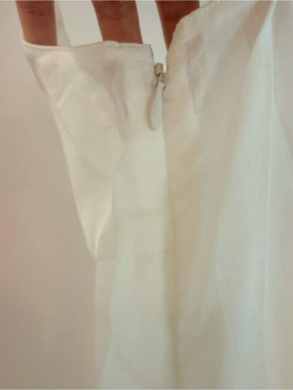Reformation White Lace-Trim Button-Front Eveline Top - Picture 12 of 12